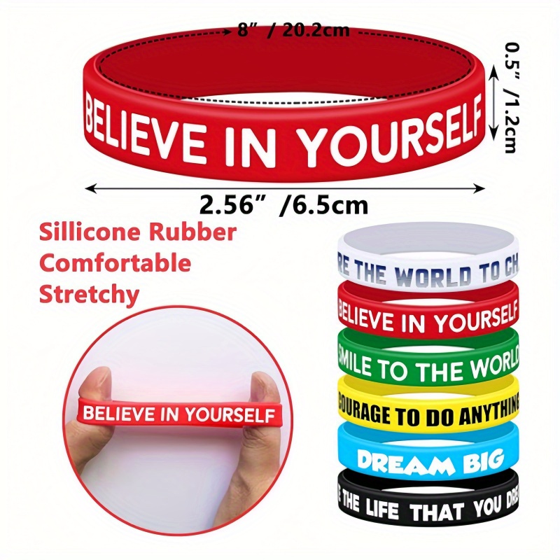 72pc Custom Silicone Bracelets, Personalised Gift Set